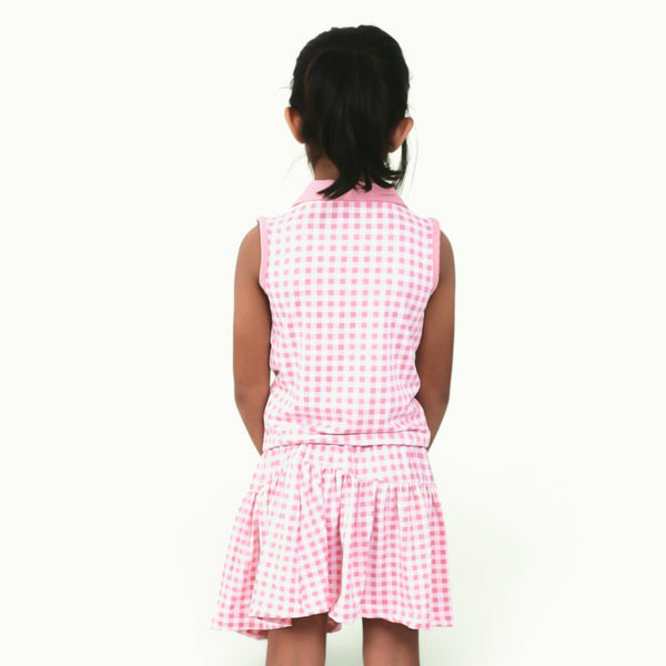 Peach Checks Co-ord Set