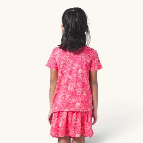 Peach Shell Skort Set