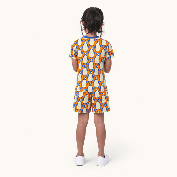 Girl's Penguin print night set