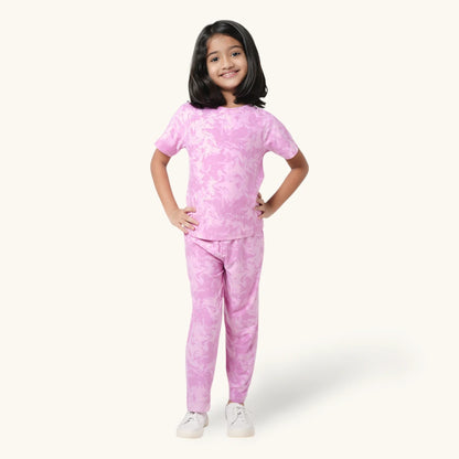 Pink Purple Raglan Set