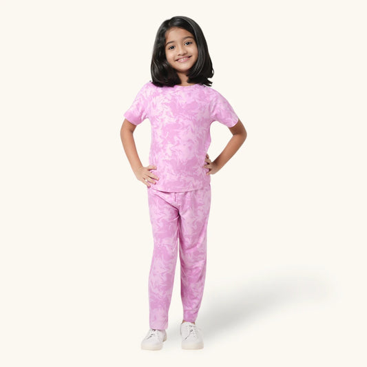 Pink Purple Raglan Set