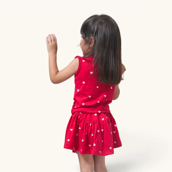 Red Hearts Co-ords Set