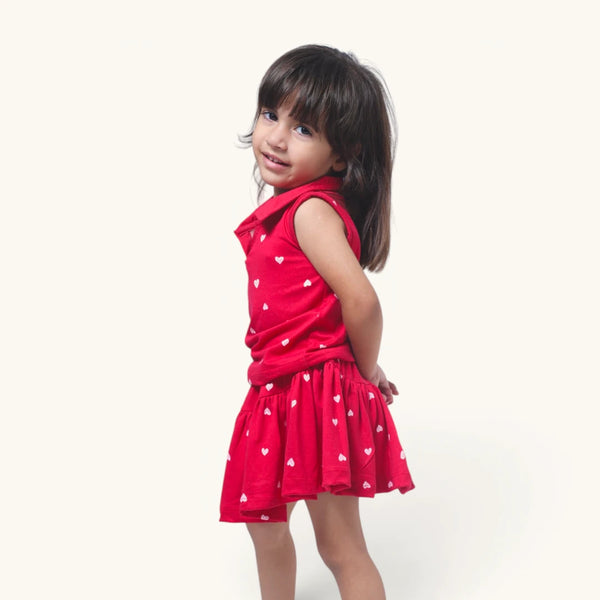 Red Hearts Co-ords Set