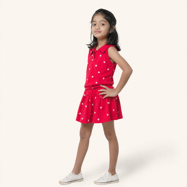 Red Hearts Co-ords Set