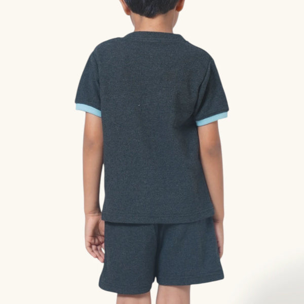 Grey & Blue Casual Co-ord Set