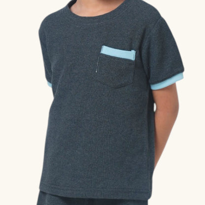 Grey & Blue Casual Co-ord Set
