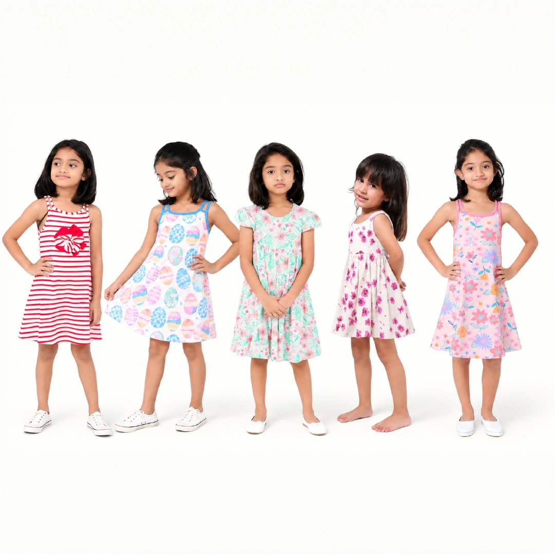 Garden Party Frock Set (Pack of 5)